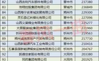 2021年山西企业排名？-贵州华阳天泽煤业投资控股有限公司 